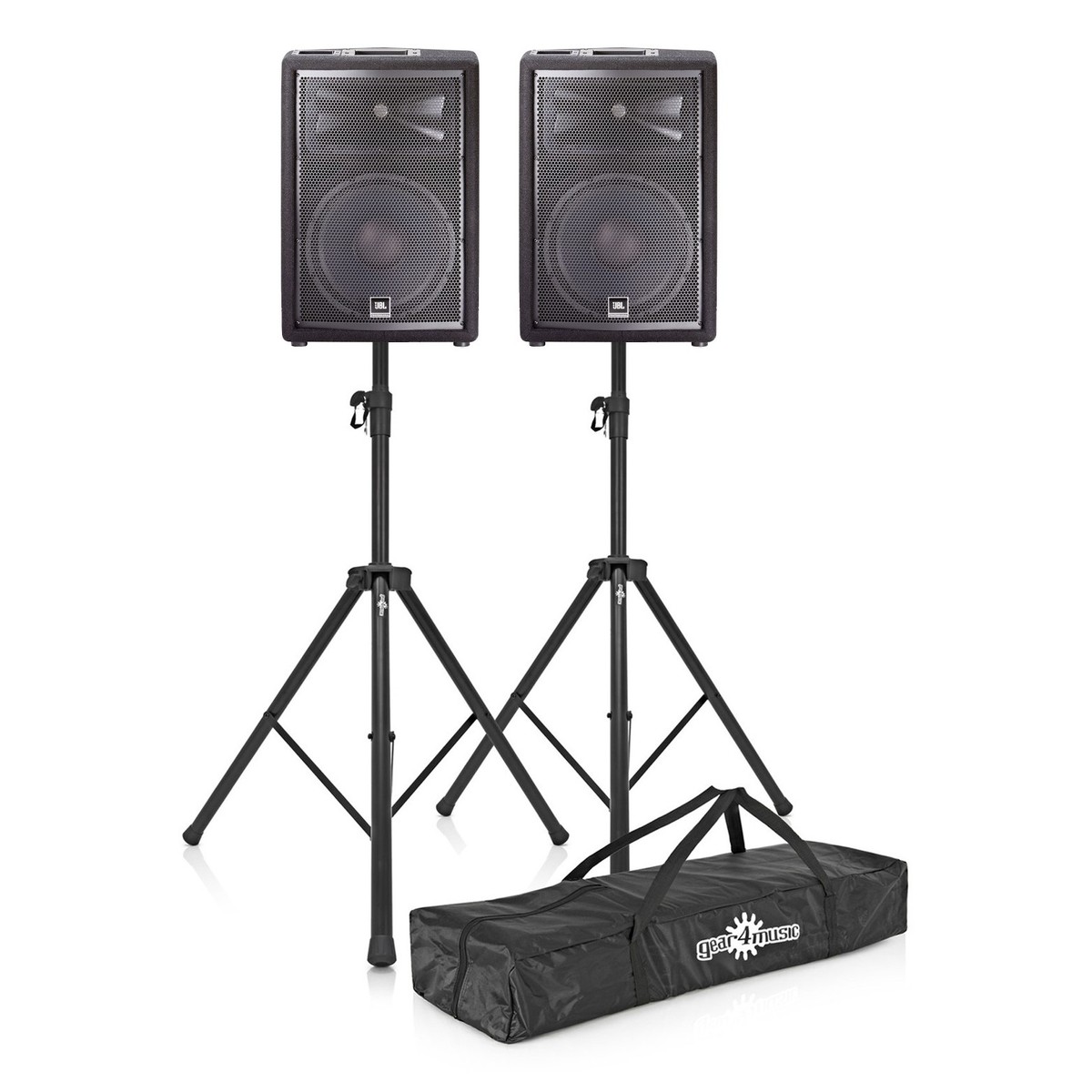 JBL JRX212 12'' Passive PA Speaker Bundle with Stands JBL JRX212 12'' Passive PA Speaker Bundle with Stands - Image 1