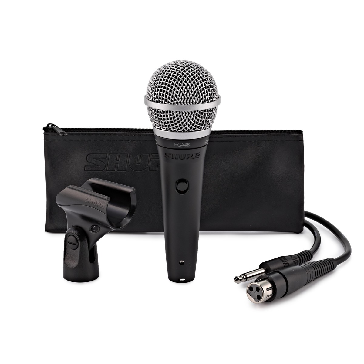 Shure PGA48 Cardioid Dynamic Vocal Microphone, with XLR to Jack Cable Shure PGA48 Cardioid Dynamic Vocal Microphone, with XLR to Jack Cable - Image 1